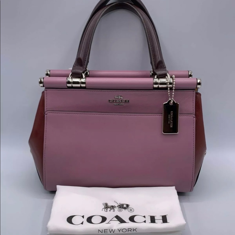 Coach Leather SV Jasmine Multi Satchel Handbag NWT